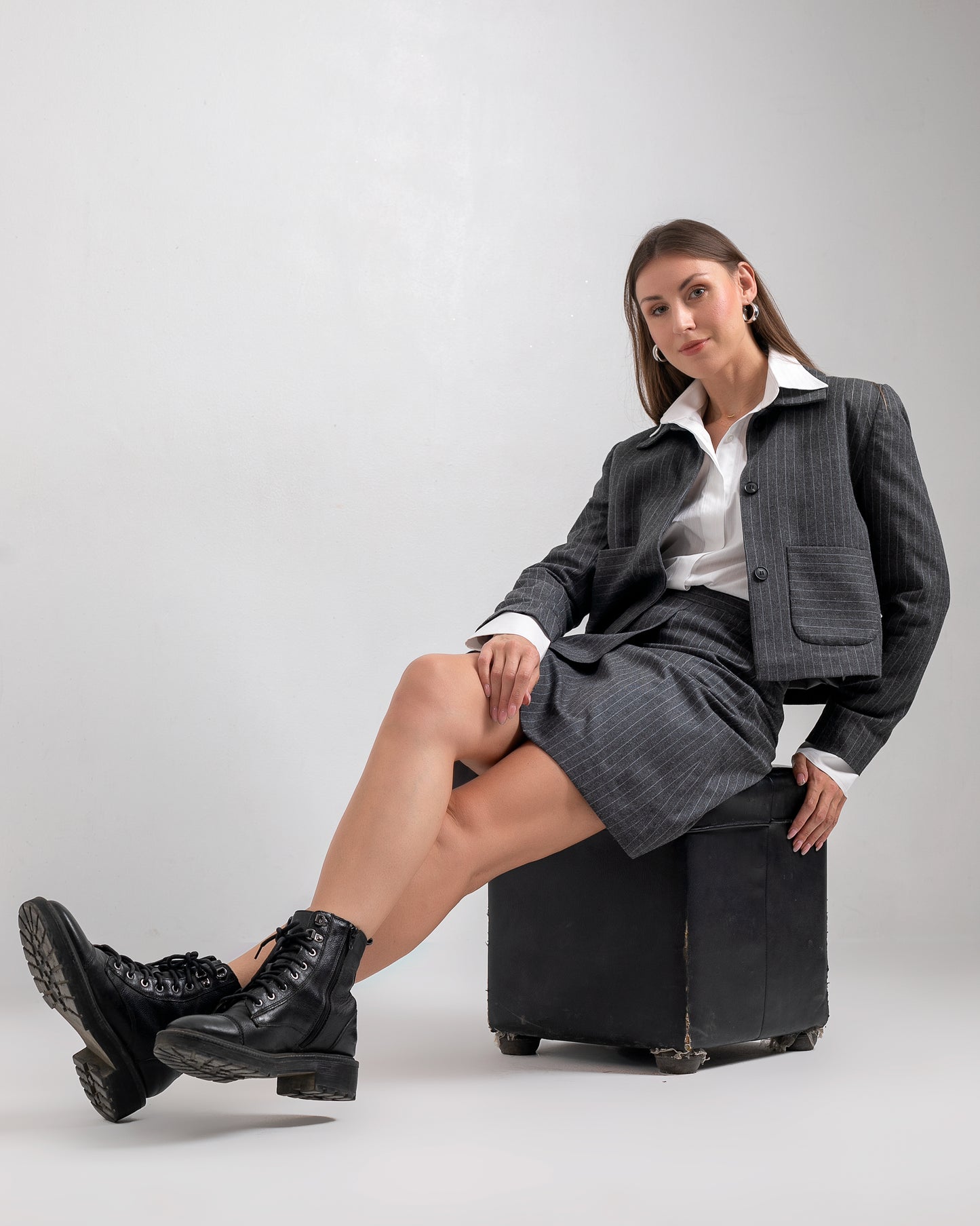 CROPPED BUTTONED JACKET
