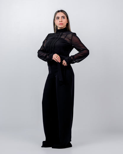crepe Straight-leg pants