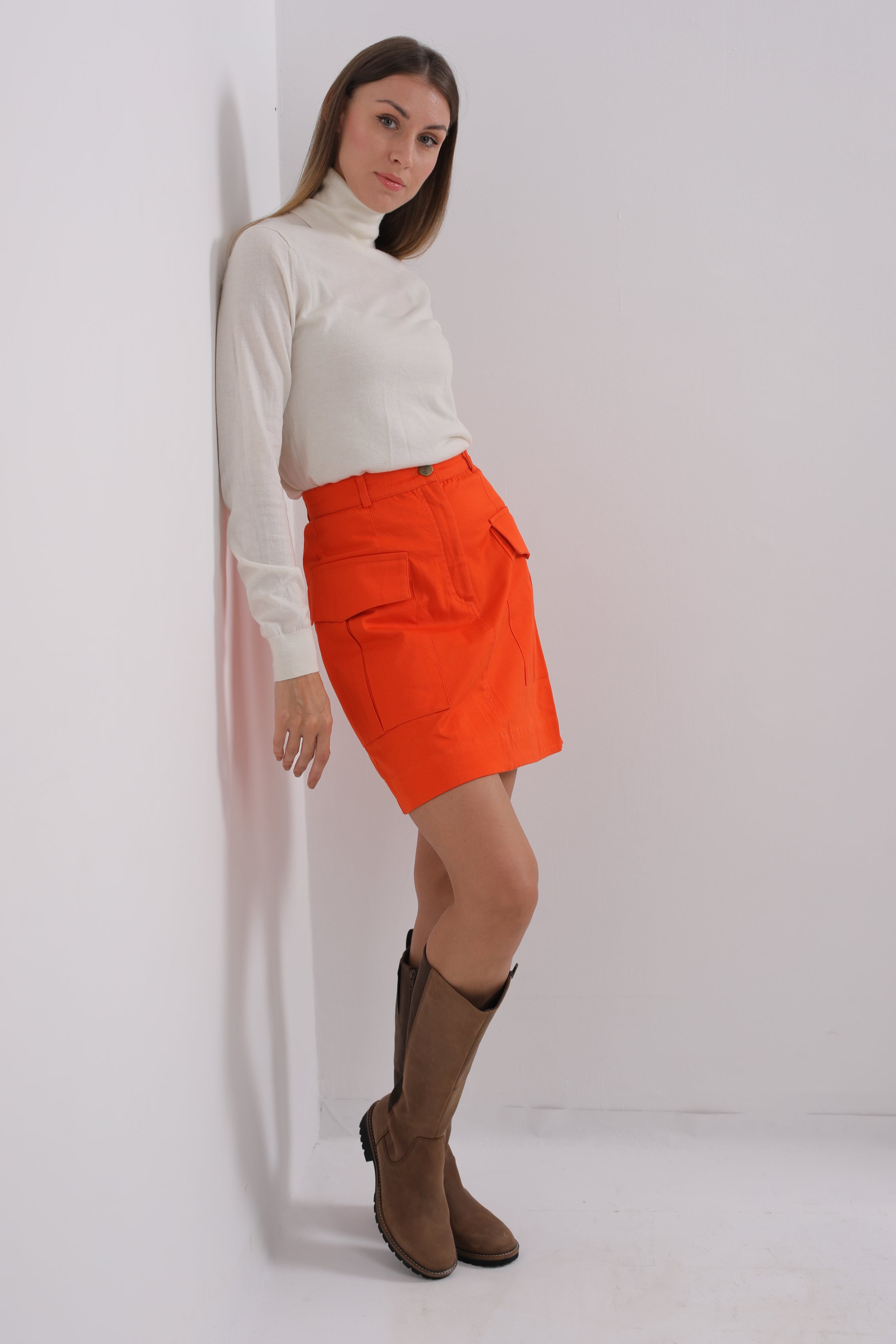 Cargo Orange skirt
