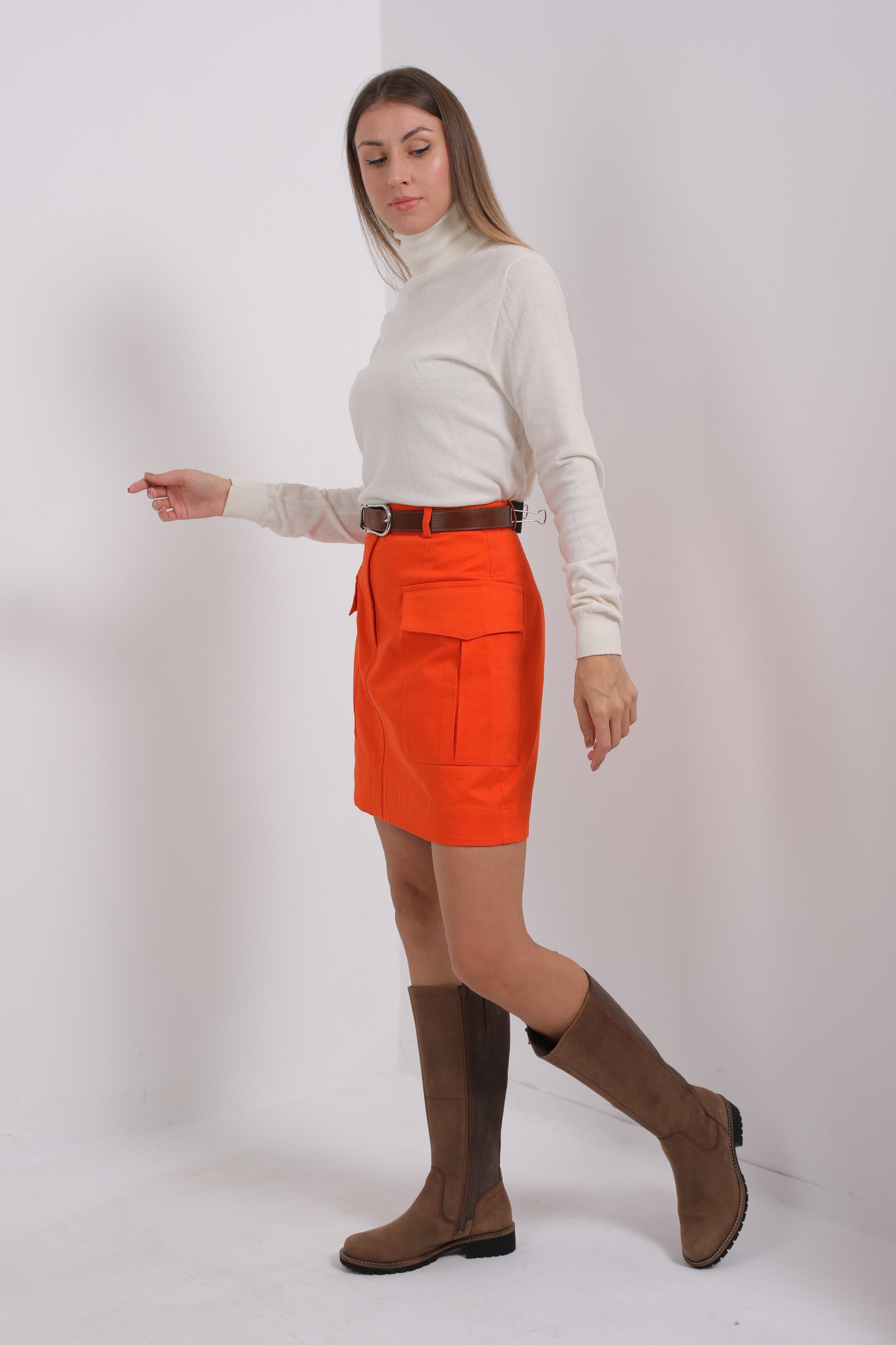 Cargo Orange skirt