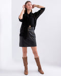 TIE NECK CHIFFON  BLOUSE