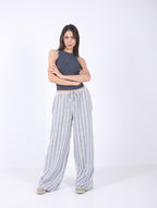 Striped Wide Leg Pants