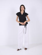 Linen Crossover Kimono