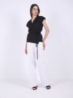 Linen Crossover Kimono