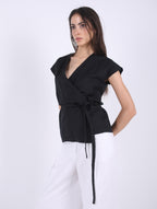 Linen Crossover Kimono