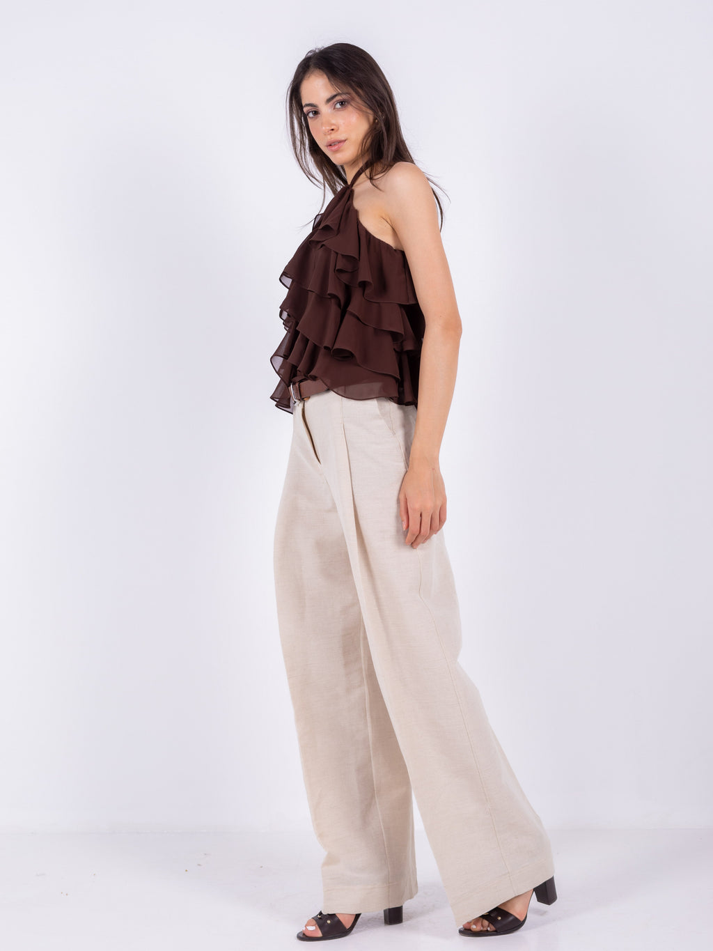 Chiffon Ruffles Top