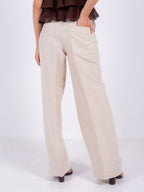 Linen Wide-Leg Pants