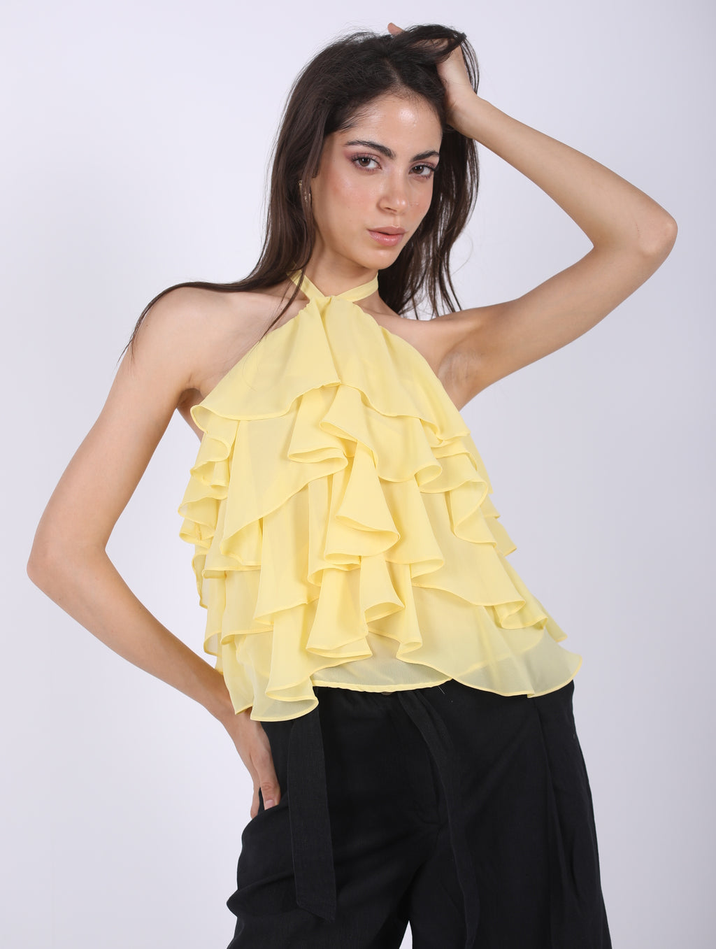 Chiffon Ruffles Top