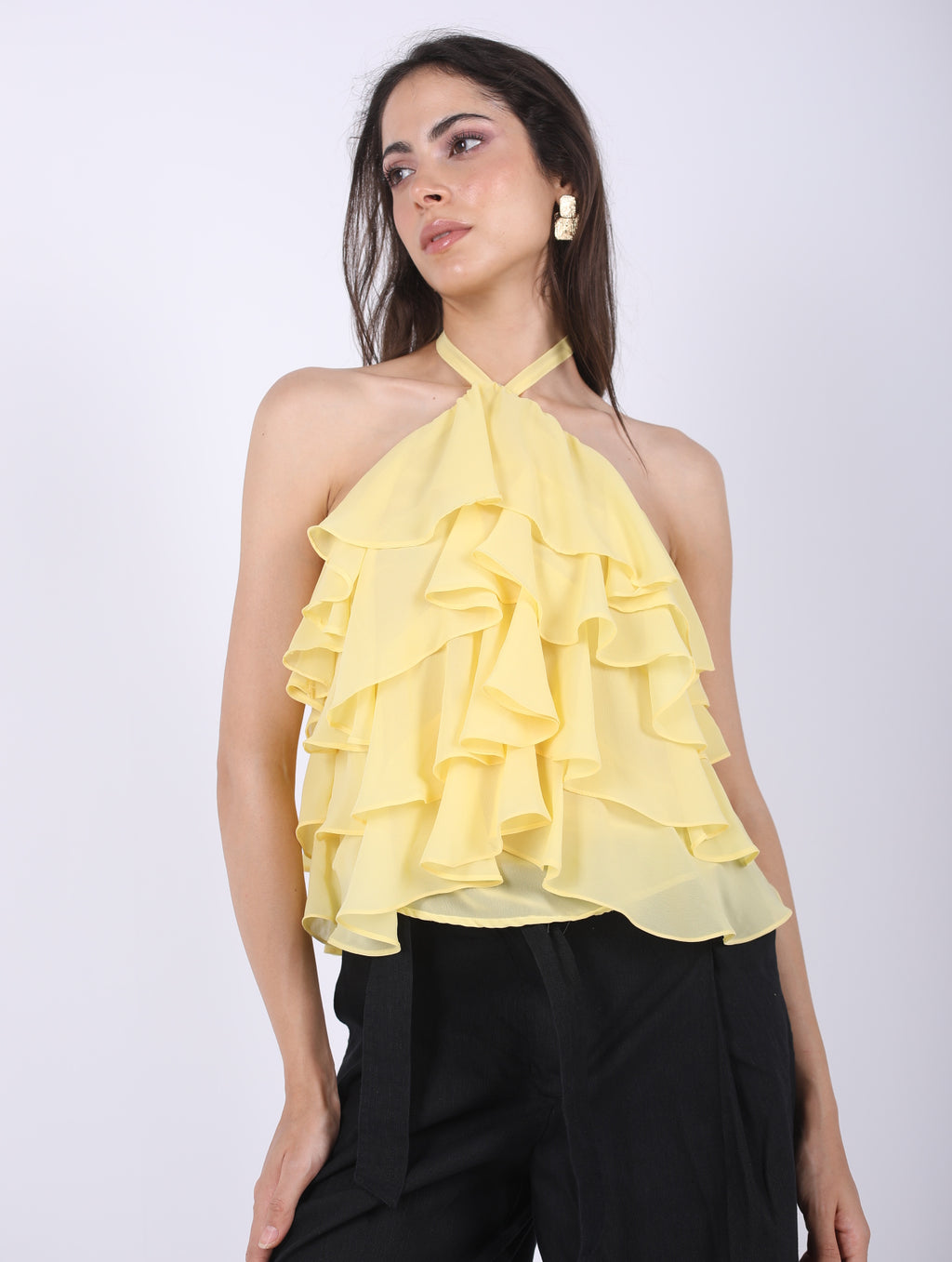 Chiffon Ruffles Top