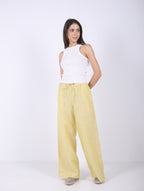 Wide Leg Pants with Drawstring