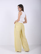 Wide Leg Pants with Drawstring