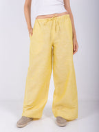 Wide Leg Pants with Drawstring