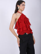 Chiffon Ruffles Top