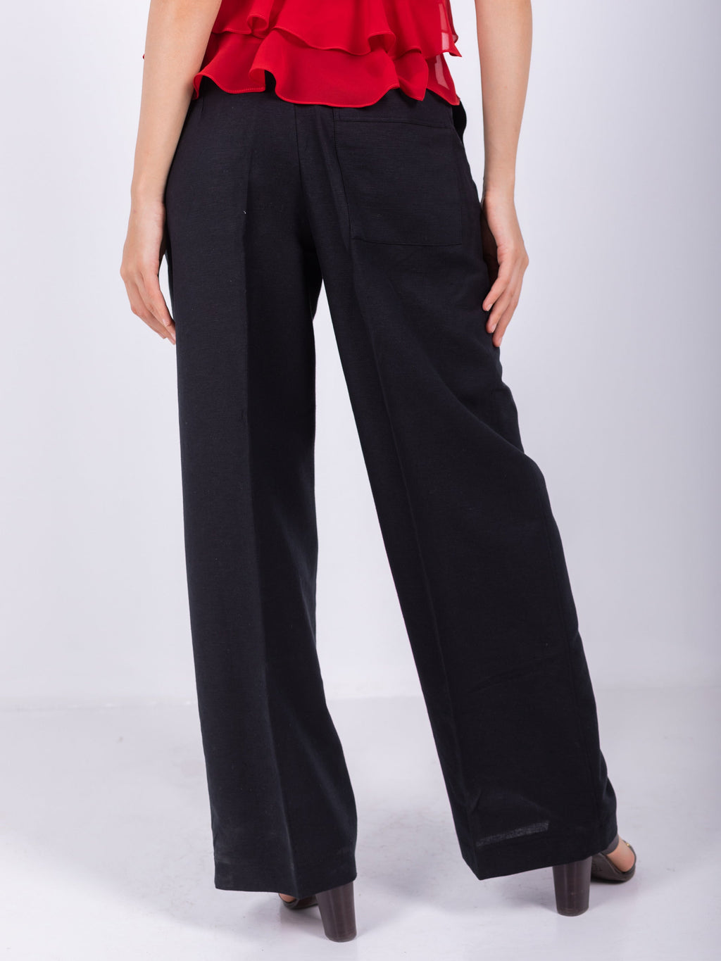 Linen Wide-Leg Pants