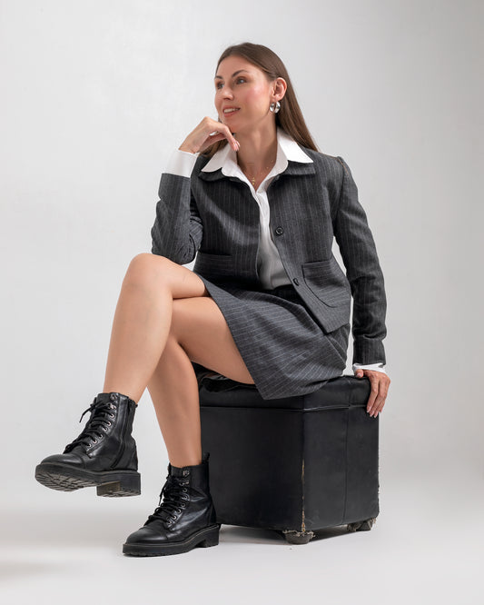 CROPPED   BUTTONED   JACKET