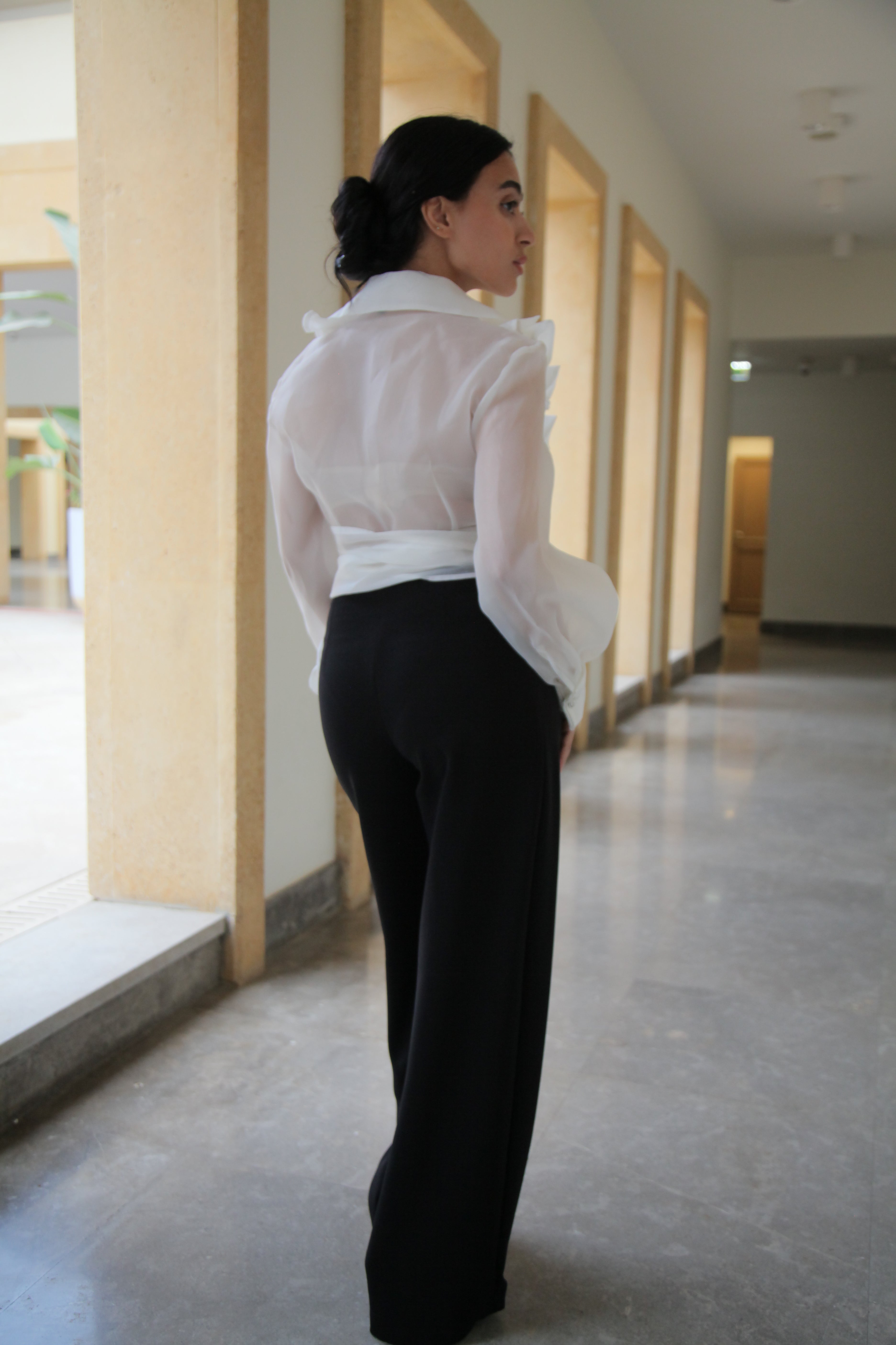 Crepe - straight-leg pants