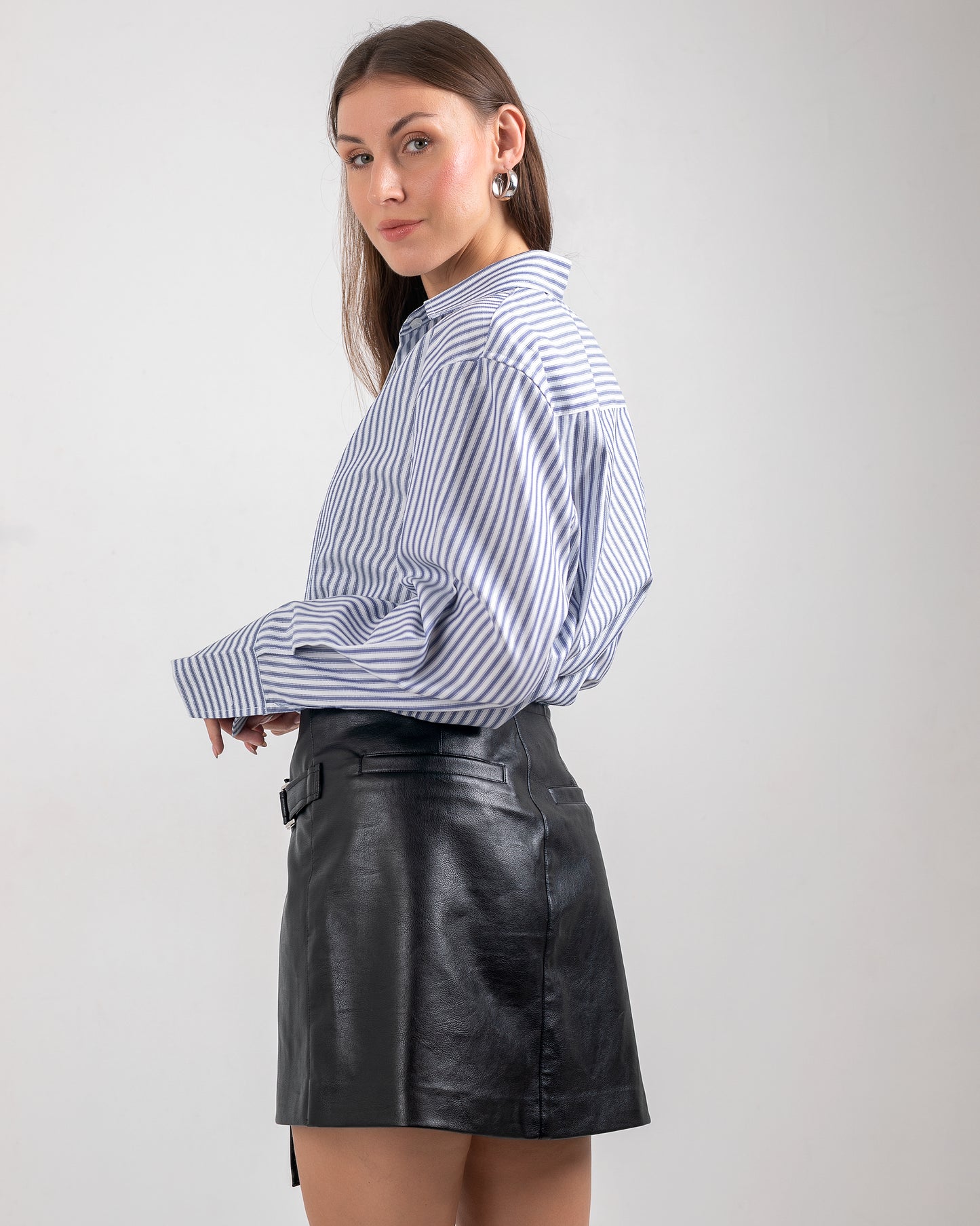 CLASSIC  STRIPED  BLUE  SHIRT